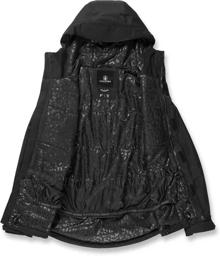 Miniatura 3 de Volcom Chaqueta con capucha Bolt para mujer con aislamiento para snowboard y esquí Negro