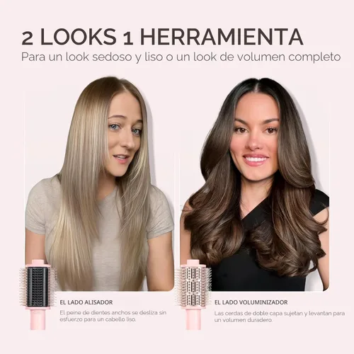 Miniatura 4 de TYMO Cepillo secador de pelo 4.0, ligero 3 veces más rápido, cepillo secador de pelo iónico 5 en 1 que añade brillo, volumen y plenitud para estilos