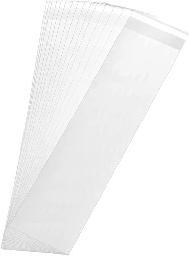 200 bolsas de violonchelo transparentes resellables de 3 x 9 pulgadas para galletas de panadería, dulces, joyas, manualidades, velas, regalo de