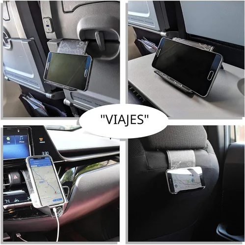 Miniatura 3 de Soporte flexible para teléfono celular y soporte flexible para tablet para viajes en avión, escritorio, cama, cinta de correr, accesorios esenciales
