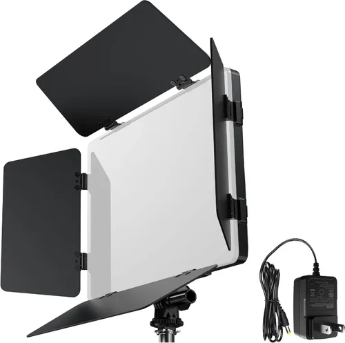 Miniatura 8 de Pixel Panel de luz de video LED, iluminación para cámara de fotografía, 20 W, bicolor, regulable, 2500-6500 K, luces LED de transmisión de estudio