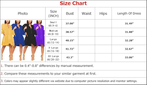 Miniatura 4 de FairyLove Women's Casual V Neck Dress Long Sleeve Flowy Babydoll Swing Ruffle Dress