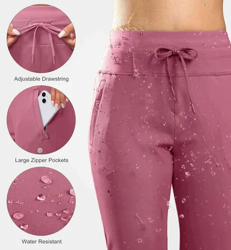 Miniatura 69 de G Gradual Pantalones deportivos con forro polar para mujer, de cintura alta, resistentes al agua, térmicos, para invierno, correr, senderismo