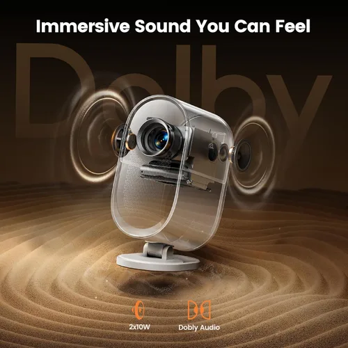 Miniatura 4 de Proyector de cine en casa con audio Dolby y altavoces de 20 W, proyector WiFi6 compatible con 1080P 4K con Bluetooth y HDMI ARC, proyector