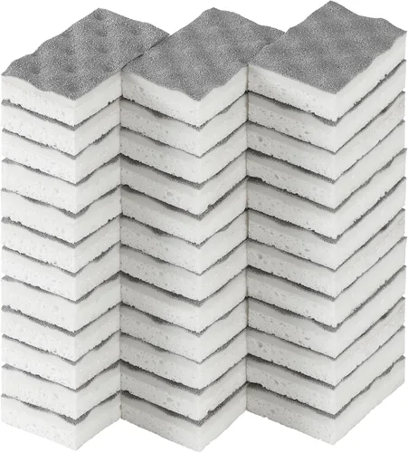Miniatura 12 de JOYMOOP Esponja de cocina de dibujos animados, esponjas de celulosa para limpieza, esponjas antiarañazos para lavar platos, esponja reutilizable