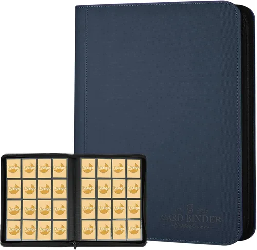 Miniatura 27 de Carpeta para Tarjetas Coleccionables, Carpeta Álbum de Colección de Tarjetas con 540 Bolsillos de Carga Lateral, Carpeta Álbum de 9 Bolsillos