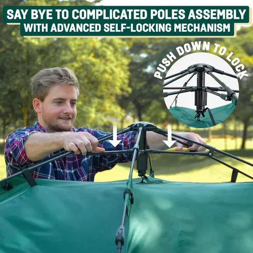 Miniatura 3 de Reactive Outdoor Tent - 3 Second Tent - 3 Sec Instant Pop Up Tent - Easy and Quick Setup Camping Tent - 1 Person Setup Waterproof Double Layer