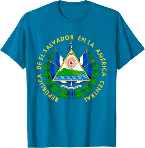 Miniatura 9 de Camiseta con diseño de emblema de la bandera de El Salvador