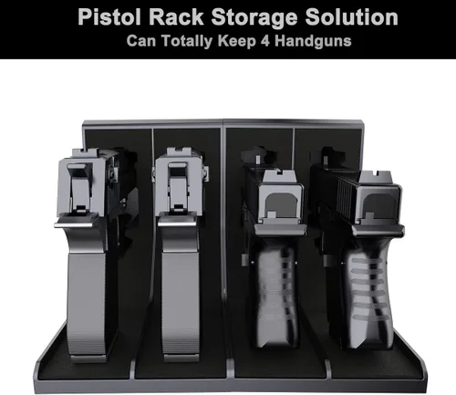 Miniatura 3 de Soporte para pistolas, soporte de espuma protectora para pistola, soporte de revistero, organizador seguro para armas