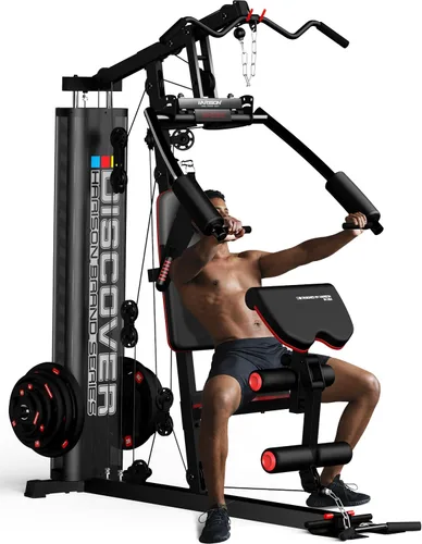 HARISON Gimnasio en casa - Equipo de entrenamiento de cuerpo completo, equipo de ejercicio, equipo de fitness, equipo multifuncional de gimnasio en