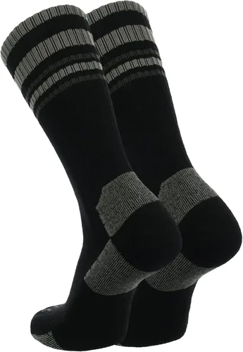 Miniatura 13 de TCK Calcetines de lana merino para hombres y mujeres para senderismo, caza, ciclismo de montaña, longitud de la tripulación para botas