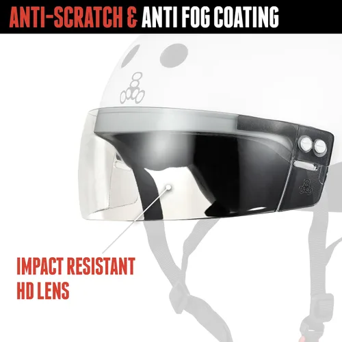 Miniatura 6 de Triple Eight El casco certificado Sweatsaver con visera para Roller Derby, Skateboarding y BMX
