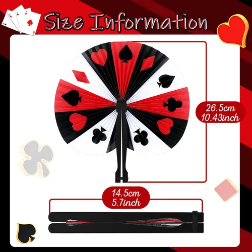 Miniatura 2 de Taiyin Casino - Paquete de 48 abanicos de mano plegables decorativos para revelación de género para decoración de fiesta de ducha, vacaciones