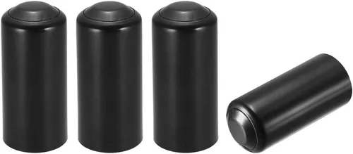 uxcell Tapa de batería Mic Batería Tornillo en Tapa Tapa Tapa Negro 4 Piezas