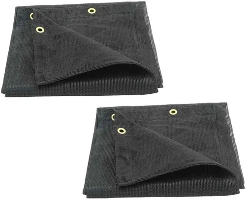 Miniatura 10 de Mytee Products Lona de malla negra de 8 x 10 pies, 90% de sombra, cubiertas de invernadero, protector solar, red de tela para perreras para mascotas