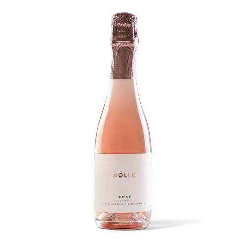 Bolle Vino espumoso sin alcohol Sin sabores, colores ni azúcar añadidos - Bajo en calorías (12.7 fl oz, Rosado)