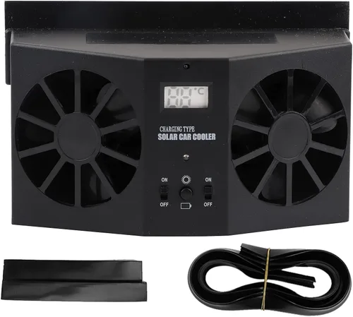Purificador de aire para automóvil, ventilador de escape de ventana con energía solar para automóvil, ventiladores de radiador de ventilación de