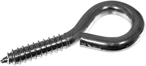 Miniatura 3 de Ojos de tornillo de acero - Anillos de gancho de tornillo chapados en zinc (1 pulgada)