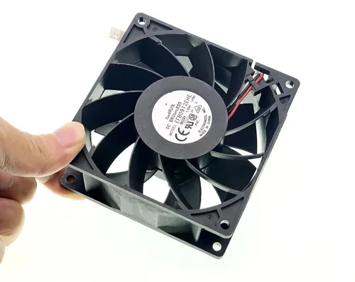 Miniatura 7 de Nuevo ventilador de refrigeración para FFB0912EHE DC12V 1.50A 16.2W 5700RPM 102CFM 92X92X38mm 3-Pin 3-Wire Ventilador sin escobillas.
