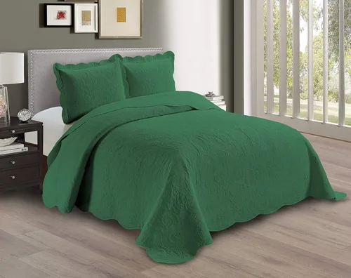 Miniatura 14 de Linen Plus Juego de funda de cama con relieve, extra grande, color burdeos, para cama King/California King, nueva, modelo Dana Borgoña