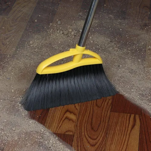 Miniatura 6 de Escoba de cerdas suaves para interiores, escoba angular con mango largo, escobas de barrido suave para pisos, escoba de cocina