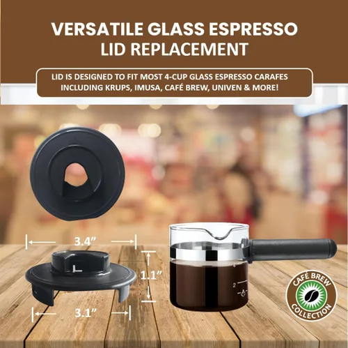 Miniatura 2 de Tapa para jarra de expreso, repuesto universal para Krups, IMUSA, Hamilton Beach, Mr. Coffee, Breville, Univen