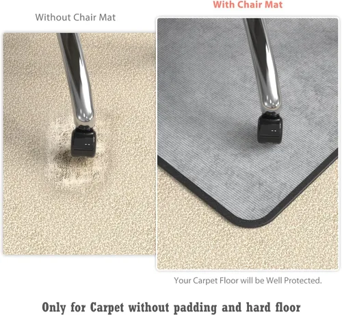 Miniatura 3 de Tapete de silla de oficina resistente para alfombra y piso de madera dura, tapete bohemio para silla de escritorio, alfombra de 36 x 48 pulgadas