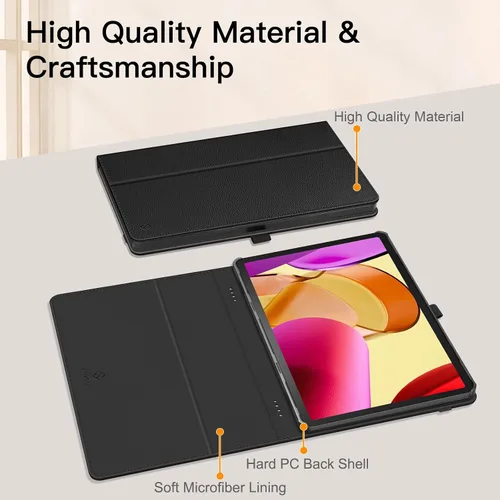 Miniatura 7 de Fintie Funda tipo folio para Amazon Fire Max 11 (13ª generación, versión 2023) – Funda plegable de piel vegana de primera calidad con soporte Negro