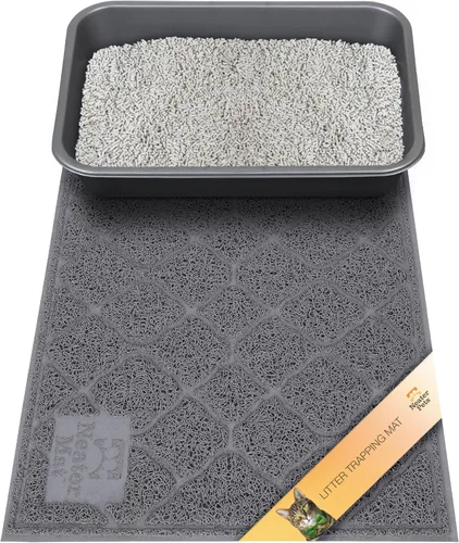 Miniatura 11 de Neater Pets Neater Mat Tapete de arena para gatos, grueso y duradero para caja de arena, almohadilla de trampero atrapa el desorden para proteger