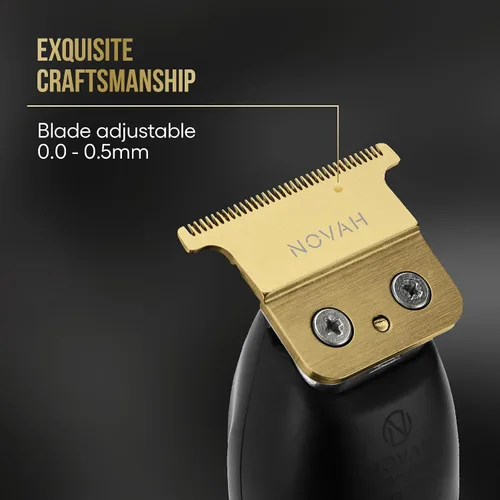 Miniatura 2 de NOVAH - Cuchilla de repuesto dorada para recortadora de pelo (dorado)