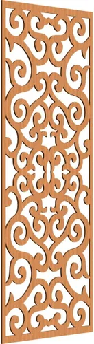 Miniatura 143 de Eveline - Paneles decorativos de pared de madera con calado, 13 3/8 pulgadas de ancho x 34 3/8 pulgadas de alto x 3/8 de alto, roble rojo rojo