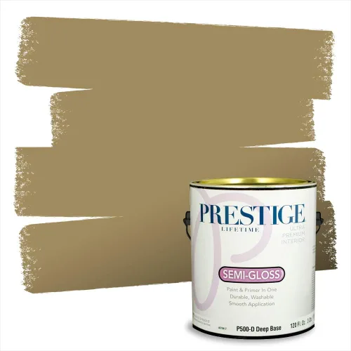 Miniatura 146 de PRESTIGE Paints Exterior Paint and Primer In One, 1-Gallon, Satin, Comparable Match of Benjamin Moore* Royal Linen* 931BM-PCM