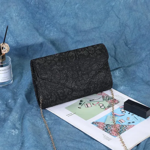 Miniatura 7 de UBORSE Elegante bolso de mano de noche de encaje floral para mujer, bolso de graduación, bolso de boda