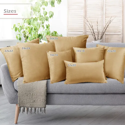 Miniatura 6 de Nestl Fundas de cojín decorativas de terciopelo suave para exterior, fundas de cojín de 18x18 pulgadas, fundas de cojín sólidas y suaves para sofá