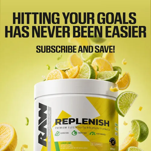 Miniatura 8 de RAW Replenish, fórmula de recuperación de electrolitos en polvo premium, limón lima (60 porciones) – Suplemento de mezcla de bebida de electrolitos