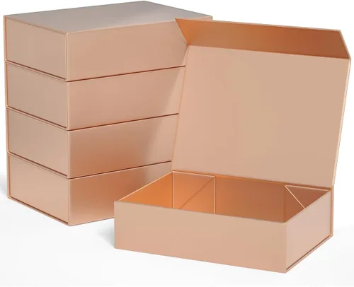 Miniatura 22 de ROSTELACK Cajas de regalo de 11.9" x 8.5" x 3.3" con tapa de cierre magnético caja para regalos, caja de regalo de dama de honor, bonita caja, cajas