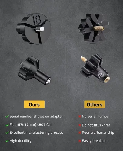 Miniatura 5 de CVLIFE Kit profesional de visión láser con 32 adaptadores para calibres 0.17 a 12GA, láser de visión de orificio brillante con interruptor de botón