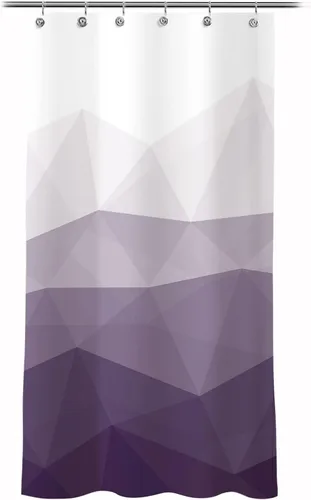 Miniatura 12 de Sunlit - Cortina de ducha de diseño de 36 x 72 pulgadas ombre azul pequeña para cabina de ducha RV de medio tamaño, cortinas estrechas para baño