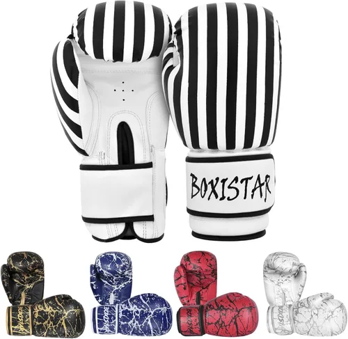 Athllete Boxistar - Guantes de boxeo para hombre y mujer, de 8 a 16 onzas con acolchado óptimo
