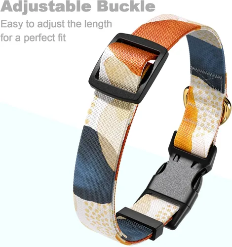 Miniatura 6 de Rnivvi Collar para perros pequeños, bonito collar resistente y ajustable para cachorros con hebilla de liberación rápida para machos, hembras