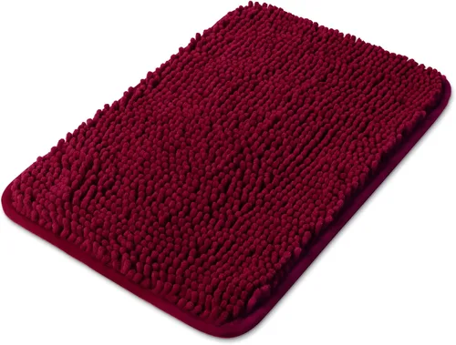 Miniatura 20 de Yeaban Alfombras pequeñas de baño de felpilla de 12 x 12 pulgadas, absorbentes y lavables, antideslizantes, de felpa y suaves para baño, ducha