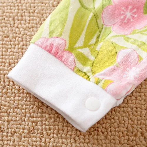 Miniatura 6 de Linda jirafa + cebra con estampado floral de manga larga para bebé niña, mono blanco para mameluco de una pieza