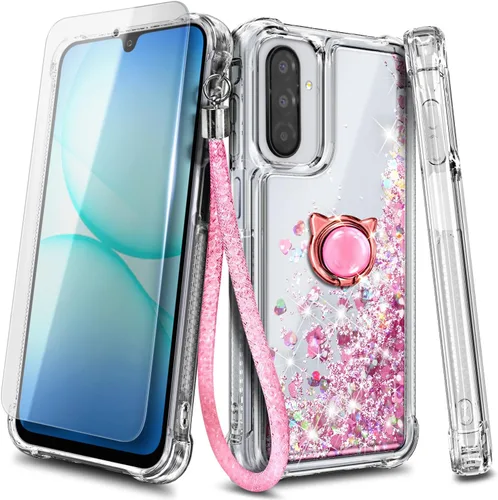 Miniatura 277 de NGB - Funda de teléfono diseñada para Samsung Galaxy S9+ Plus, morado/azul, con purpurina líquida para mujeres y niñas, con protector de pantalla