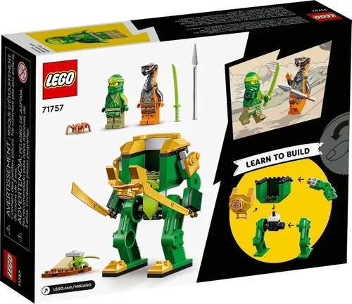 Miniatura 6 de LEGO NINJAGO Lloyd's Ninja Mech Battle Figura de acción 71757 para niños, niños y niñas a partir de 4 años con figura de serpiente y minifigura