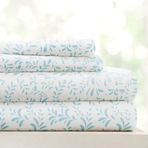 Miniatura 90 de Linen Market Sábanas para cama de tamaño King (azul claro) – Duerme mejor que nunca con estas sábanas King suaves y refrescantes – Bolsillo profundo