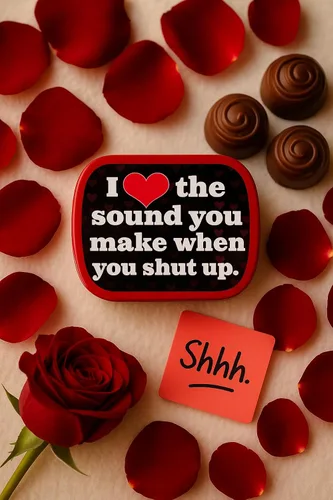 Miniatura 4 de Love When You Shut Up Mints - Divertidos rellenos de calcetines navideños para amigos, mentas de aliento de menta
