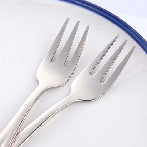 Miniatura 22 de Baikai - Juego de 12 tenedores para aperitivos, de acero inoxidable 18/10, con acabado de acero inoxidable, para cóctel, mini ensalada y fruta, 5.5