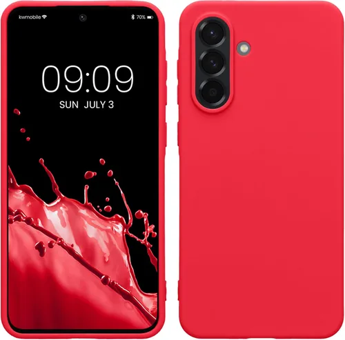 Miniatura 208 de kwmobile Funda compatible con Samsung Galaxy A23 4G / 5G - Funda de silicona TPU metálica suave y delgada - Rojo oscuro metálico