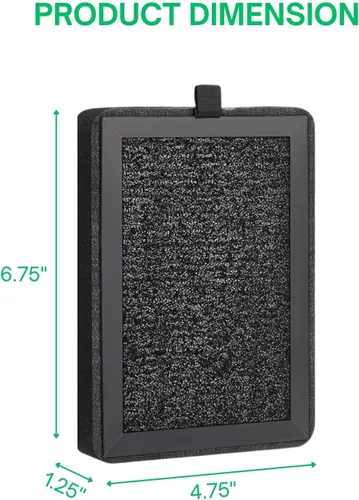 Miniatura 2 de Nispira Paquete de 2 filtros de repuesto LV-H128 HM669A RV60 compatibles con Levoit PUURVSAS ROVACS purificador de aire parte LV-H128-RF