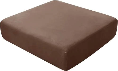 Miniatura 44 de CONRUSER Funda de cojín elástica de terciopelo suave, funda de cojín de felpa de terciopelo suave, funda de sofá, protector de muebles con parte